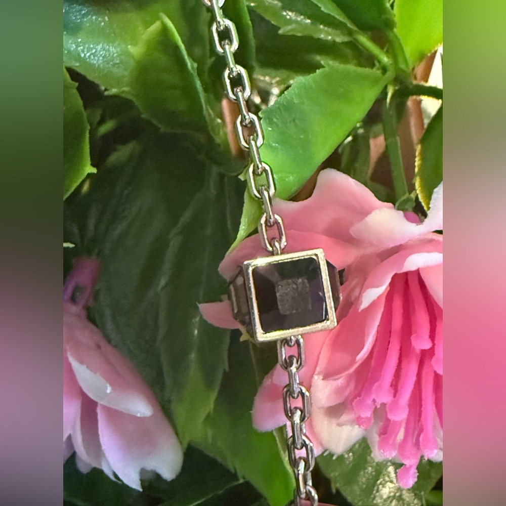 Louis Vuitton Silver With Black&Silver Gamble Charm Bracelet - Picture 11 of 15